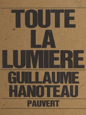 cover image of Toute la lumière
